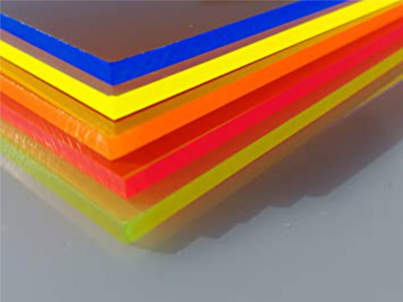Acrylglas Fluoreszierend Platten 100x60 cm Restbestände
